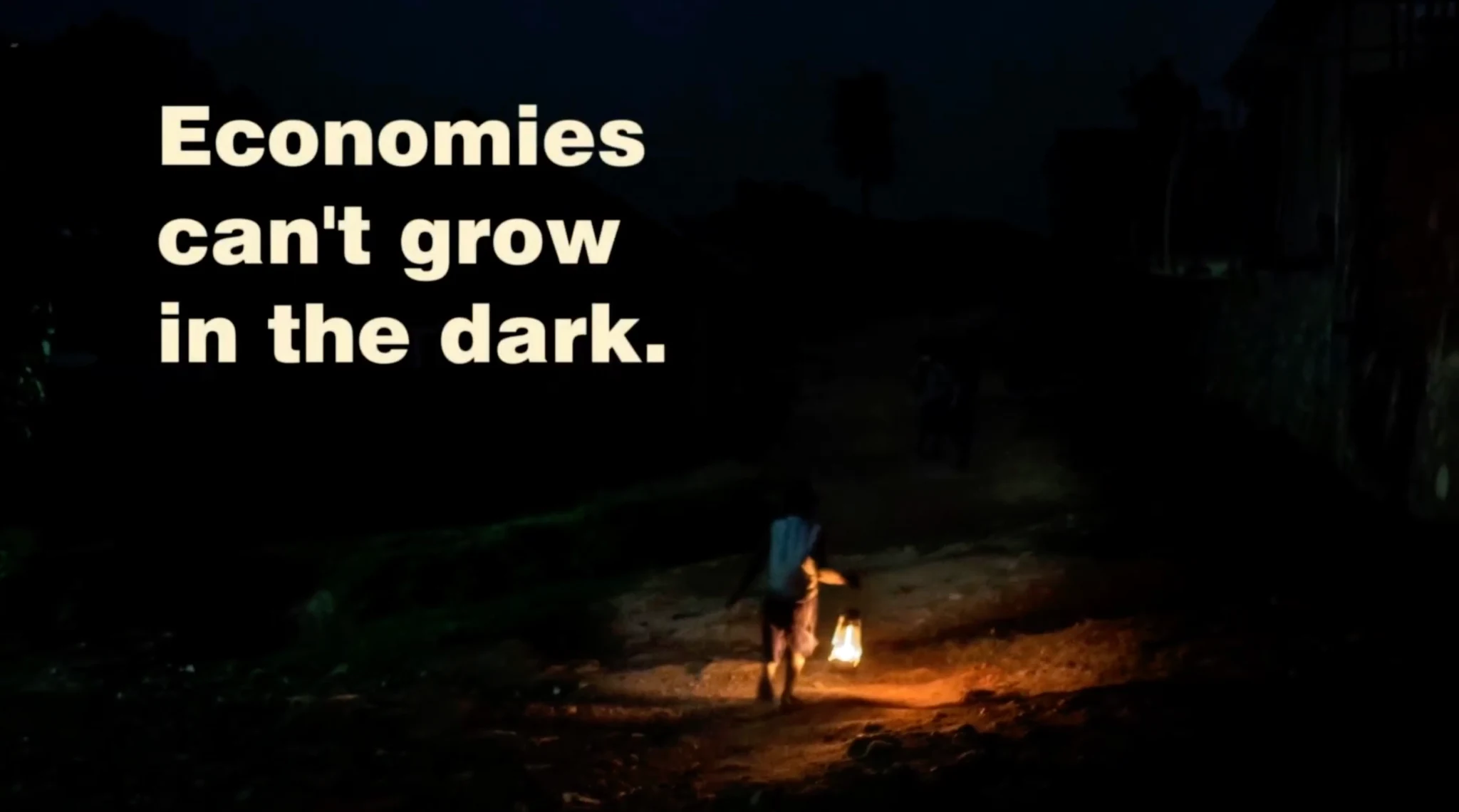 APR Energy Economies Can't Grow in the Dark campaign